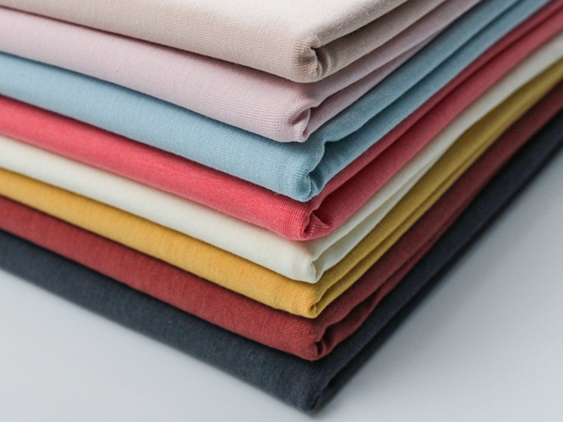 Assorted folded fabrics