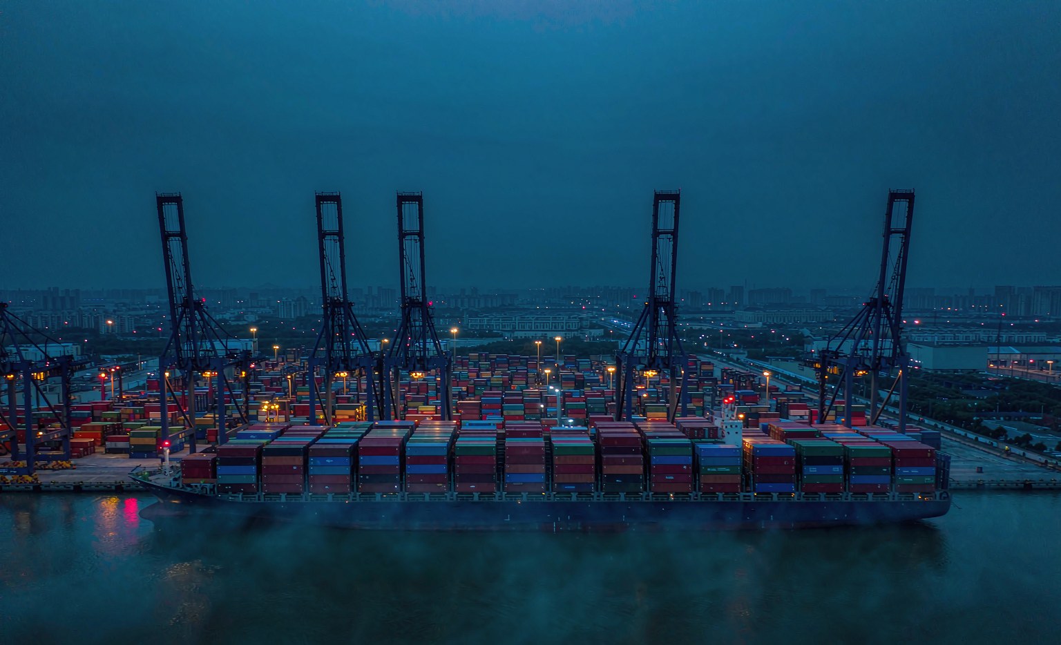 Container ship — international shipping